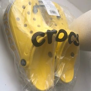 Crocs Lemon/White Bayaband Clog Unisex US m6/w8